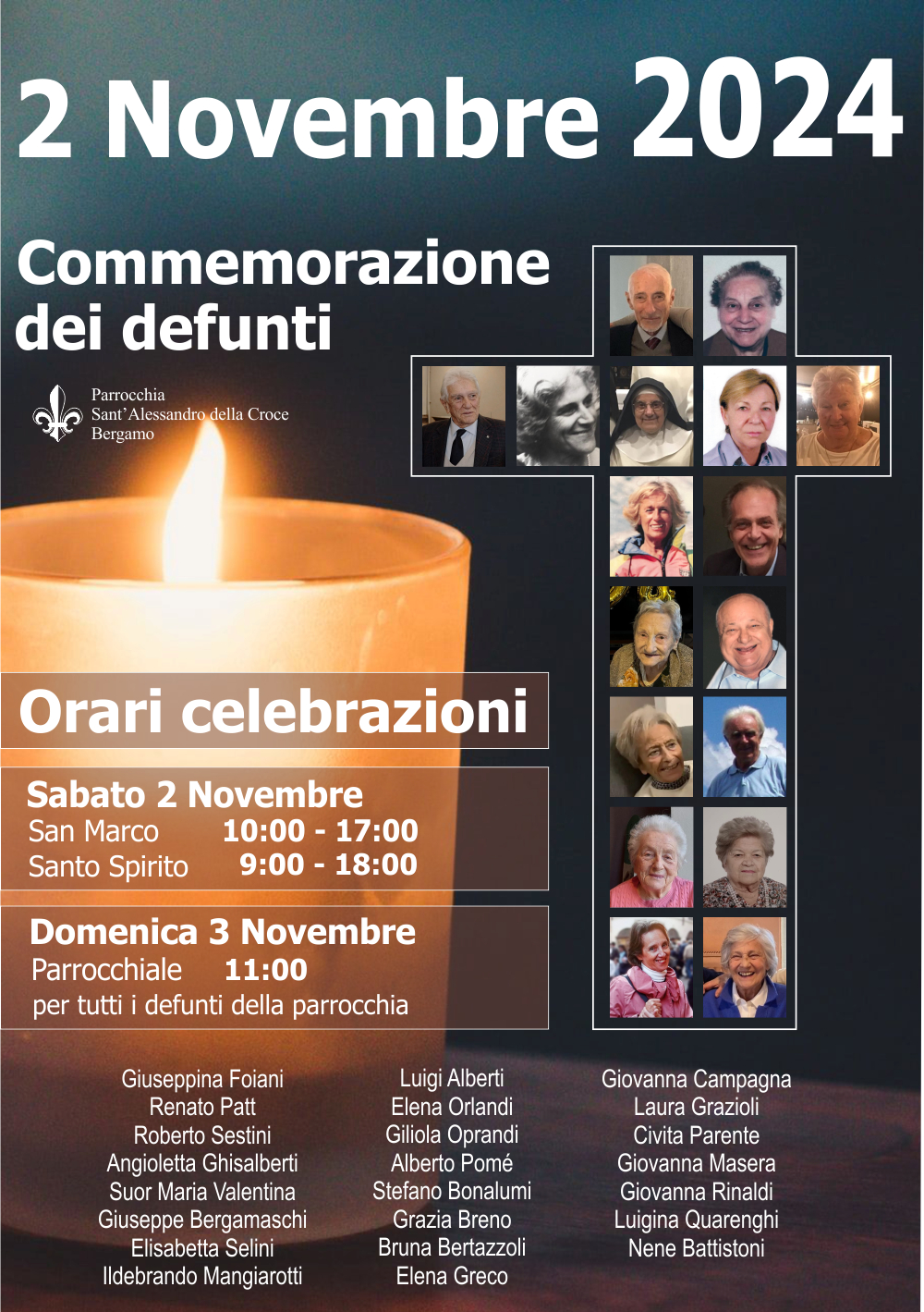 COMMEMORAZIONE DEFUNTI - 2 NOVEMBRE - PARROCCHIA di PIGNOLO